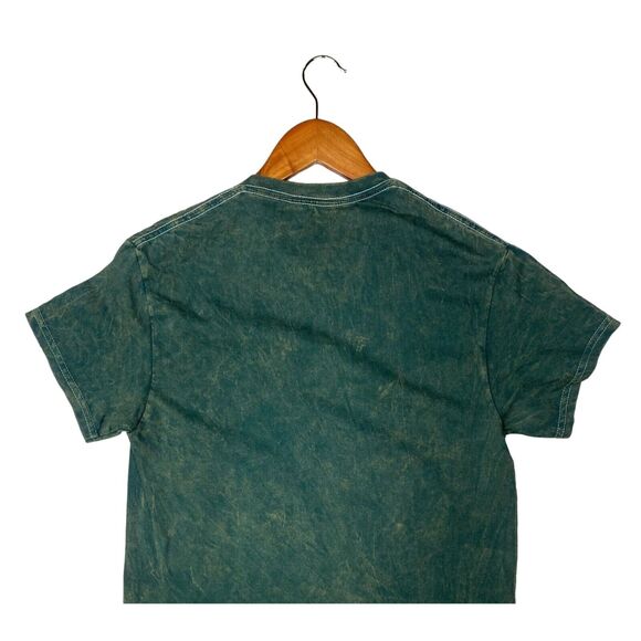 Nirvana Vintage Style Smile Back Short Sleeve Unisex T Shirt Crew Neck S Green - Picture 6 of 14